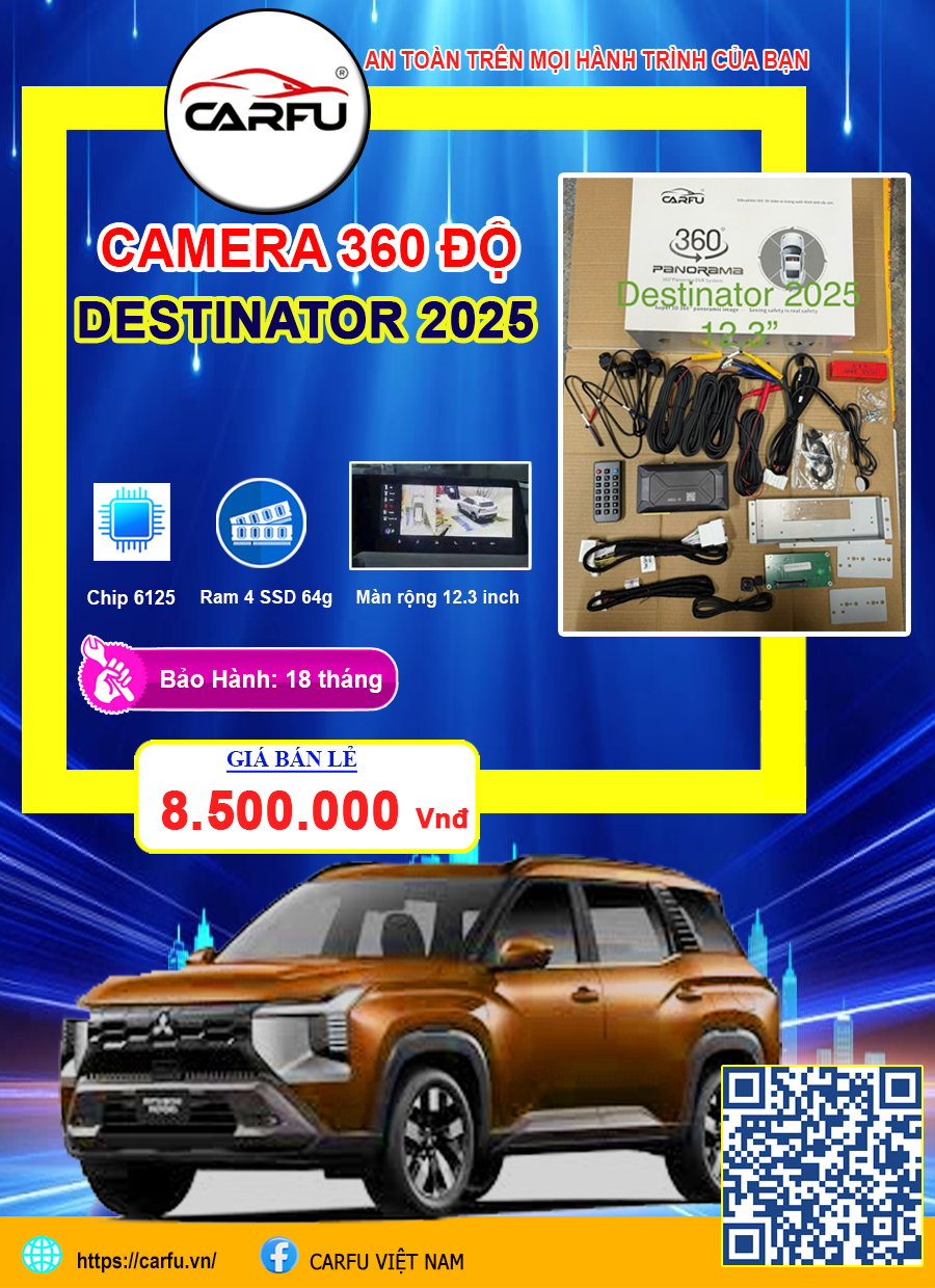 CAMERA 360 ĐỘ CHO DESTINATOR 2025