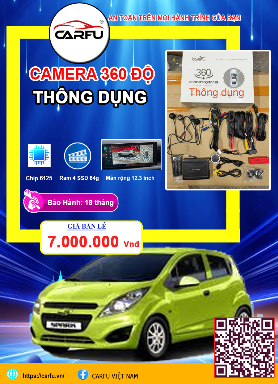 CAMERA 360 ĐỘ THÔNG DỤNG CHO Ô TÔ