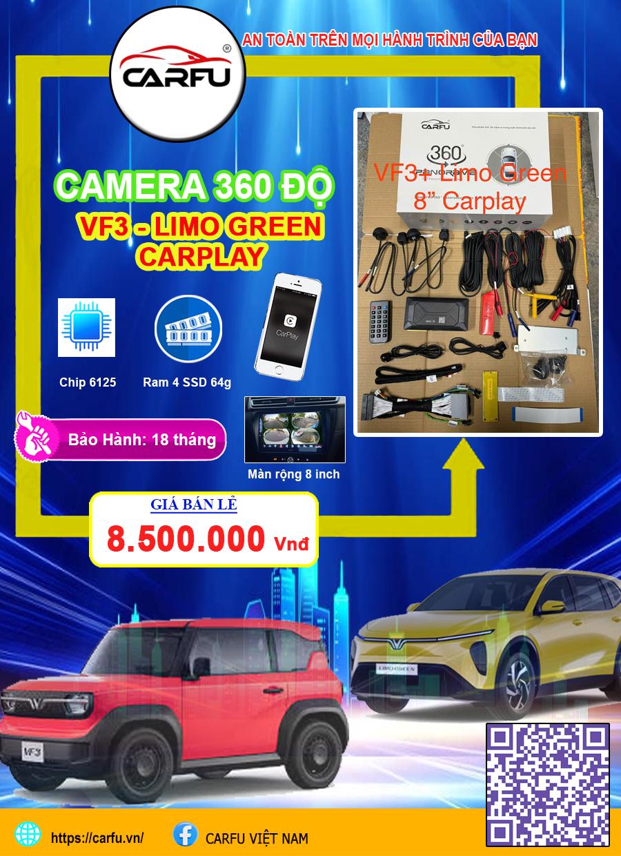 CAMERA 360 ĐỘ VF3 & LIMO GREEN