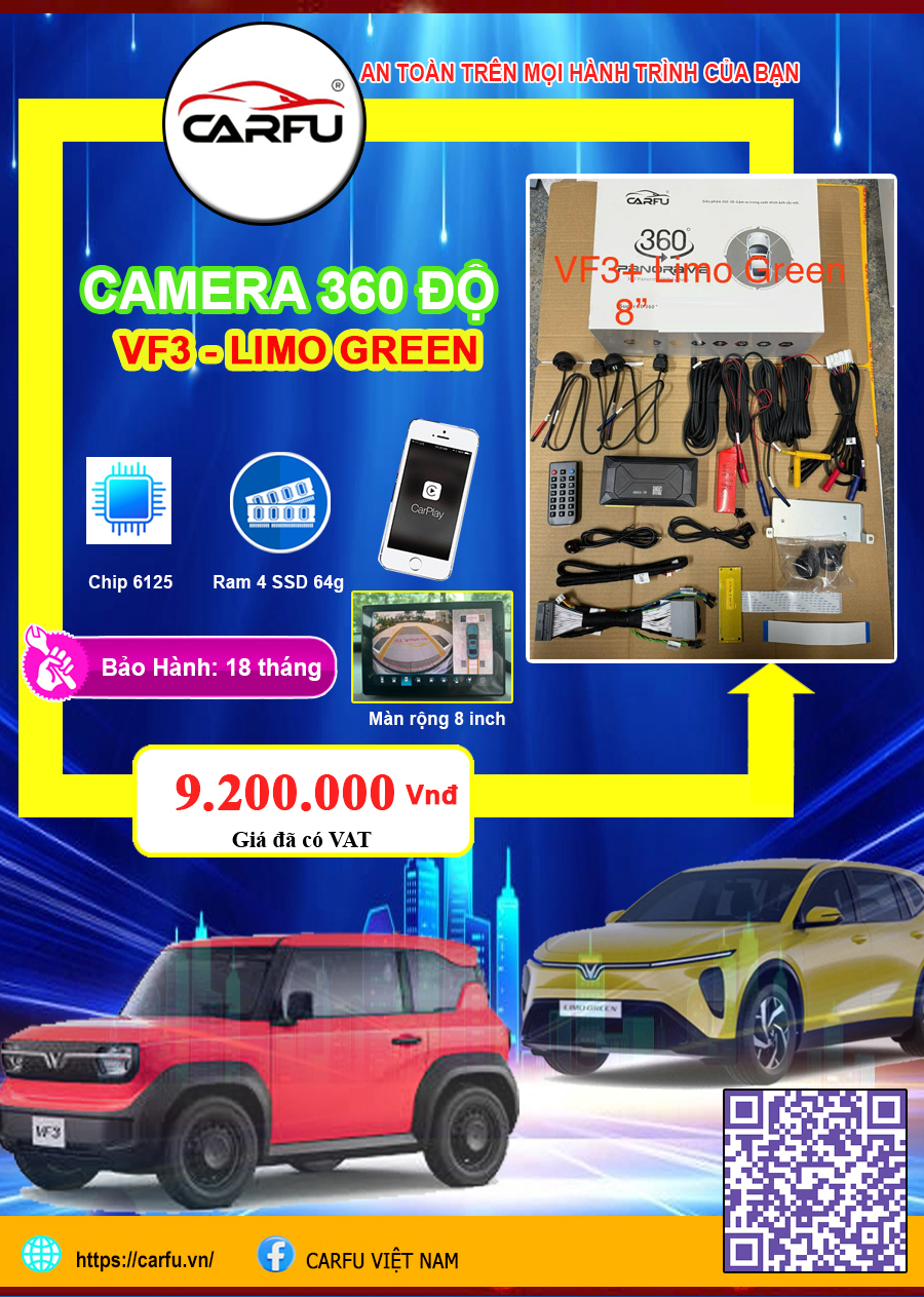 CAMERA 360 ĐỘ VF3 & LIMO GREEN