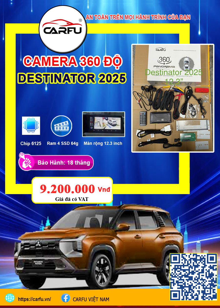 CAMERA 360 ĐỘ CHO DESTINATOR 2025