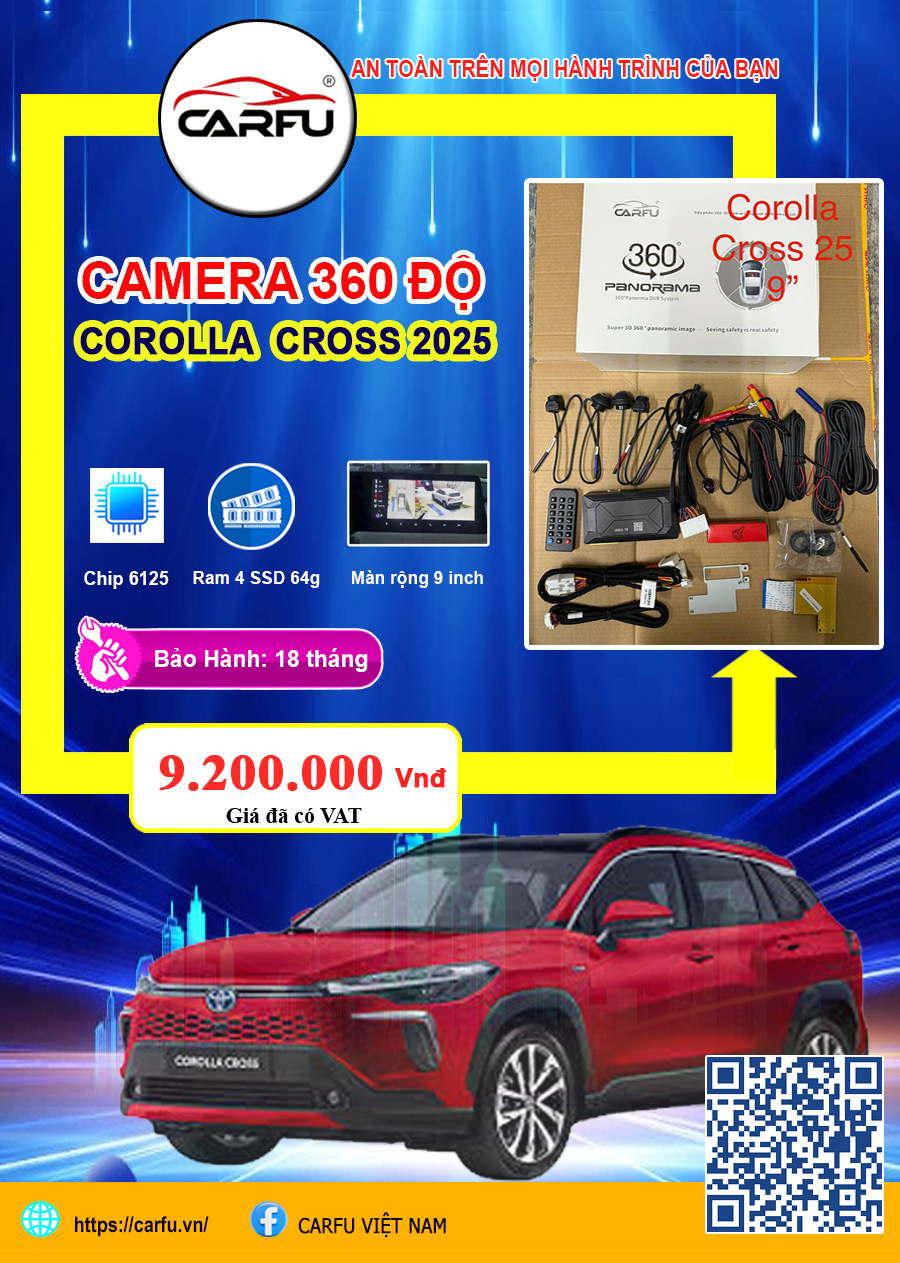 Camera 360 Độ Corolla Cross 2025