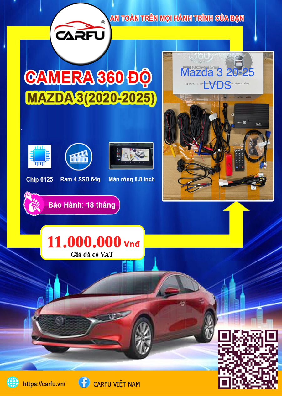 Camera 360 Độ  Mazda 3 (2020–2025) 
