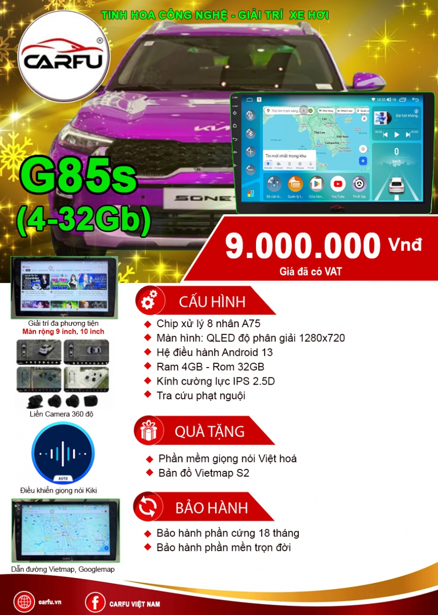 Màn hình ô tô G85S 