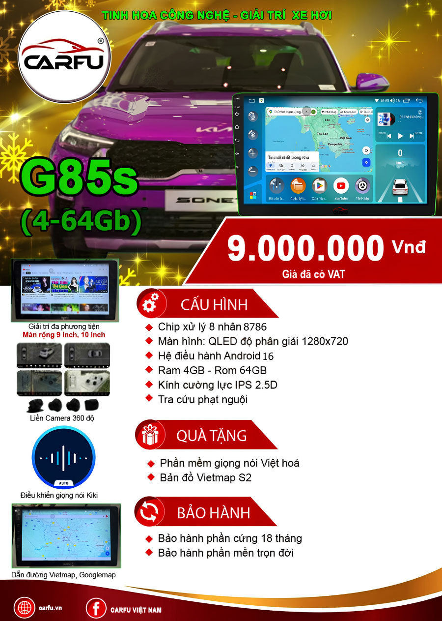 Màn hình ô tô G85S 