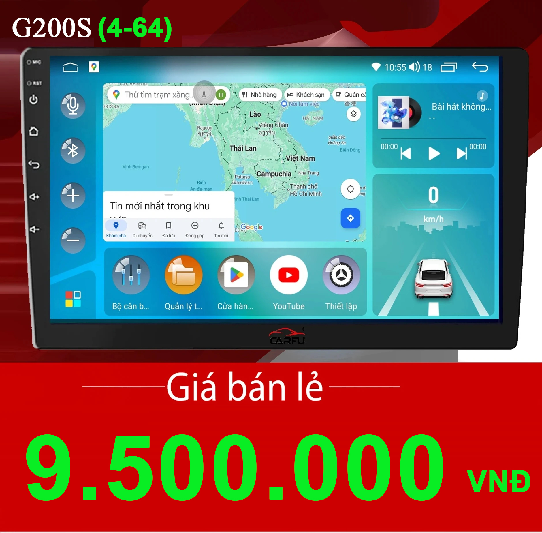 MÀN HÌNH Ô TÔ THÔNG MINH CARFU G200S (4-64)