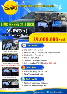 MÀN HÌNH LIMO GREEN 25.4 INCH (6-64Gb)