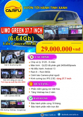 MÀN HÌNH LIMO GREEN 37.7 INCH (6-64Gb)