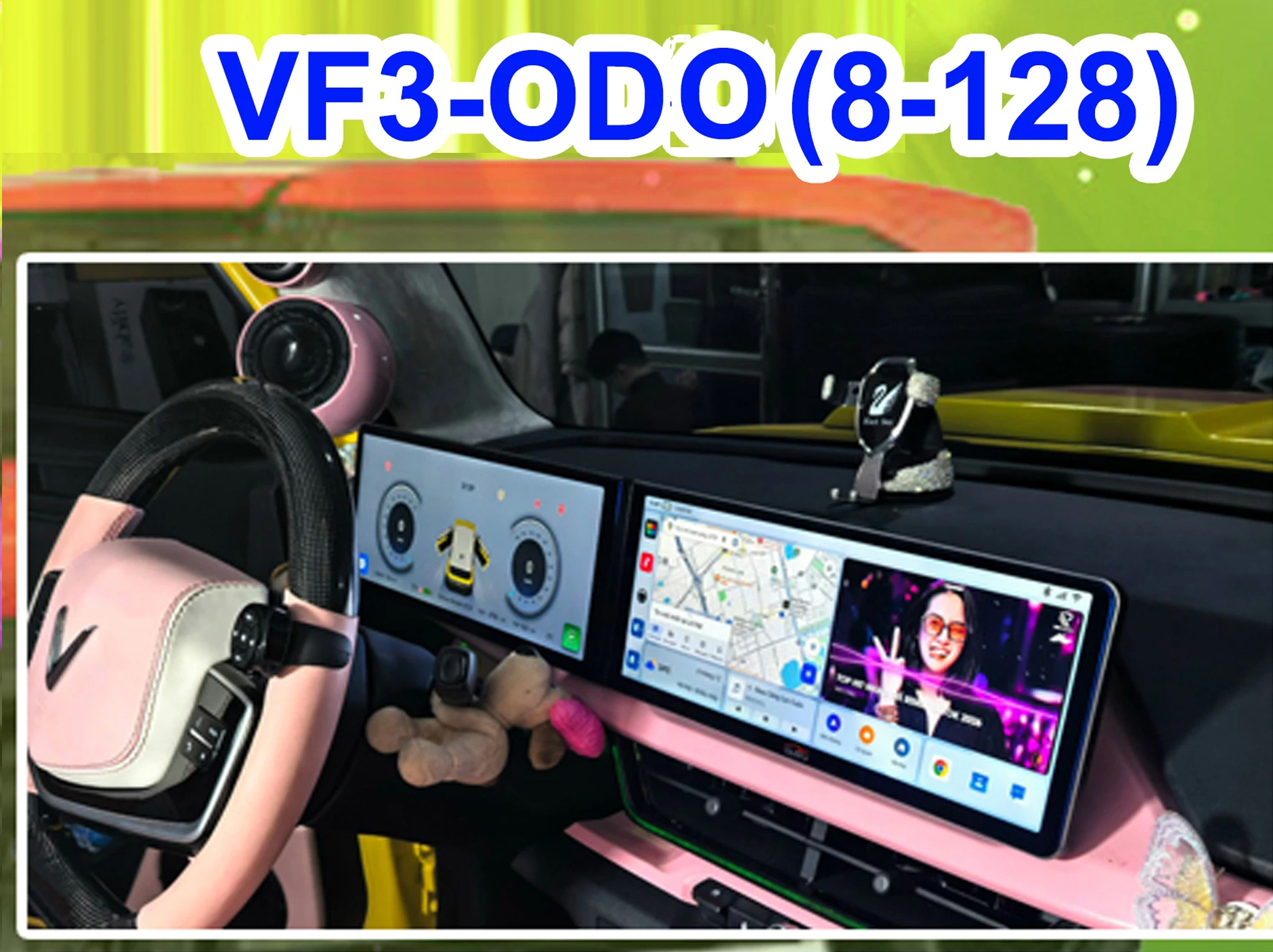 MÀN HÌNH Ô TÔ VF3 ODO (8-128Gb)