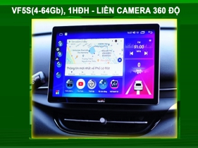 MÀN HÌNH Ô TÔ THÔNG MINH CARFU VF5S(4-64Gb), MỘT HỆ ĐIỀU HÀNH, LIỀN CAMERA 360 ĐỘ