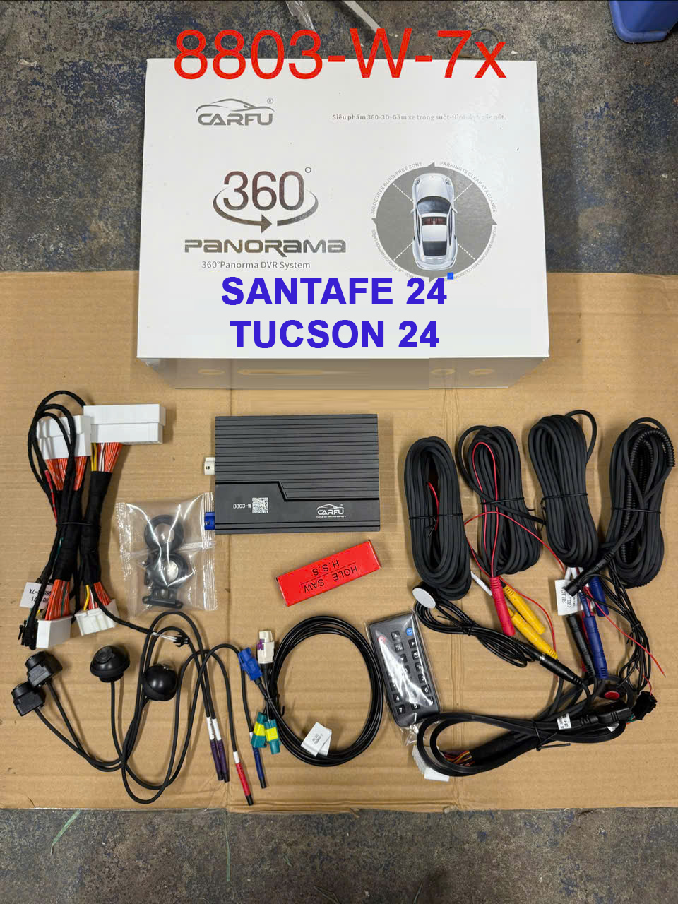 CAMERA 360 ĐỘ SANTAFE 2024; TUCSON 202