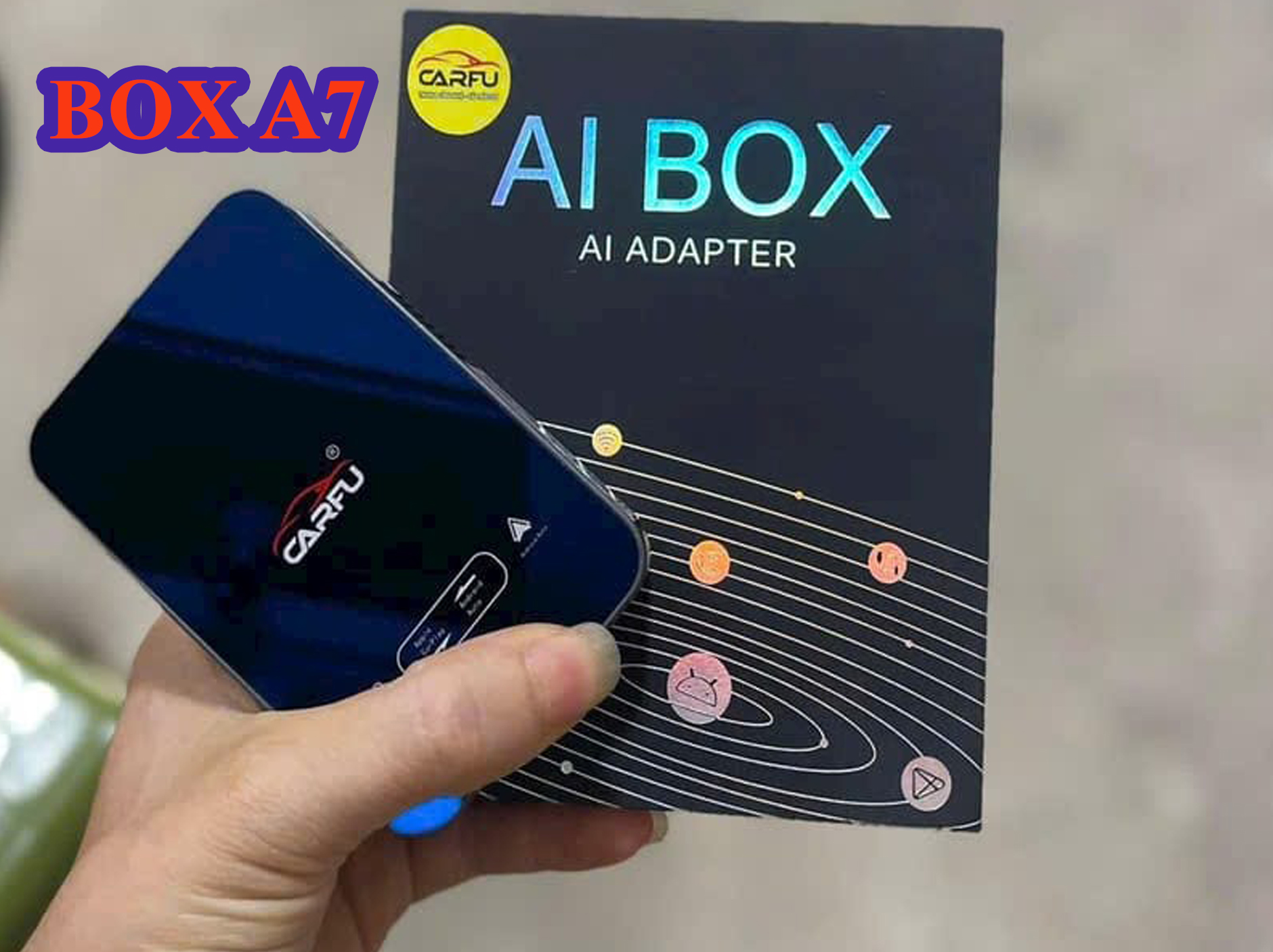 Android Box A7 (4-64Gb) cho xe điện, xe xăng