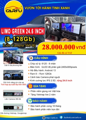 MÀN HÌNH LIMO GREEN 24.6 INCH (8-128Gb)