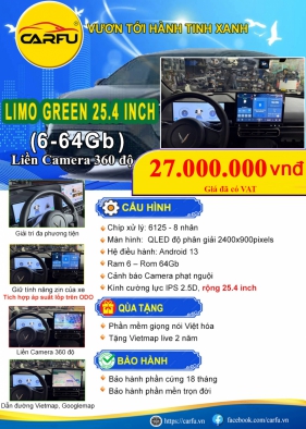 MÀN HÌNH LIMO GREEN 25.4 INCH (6-64Gb)