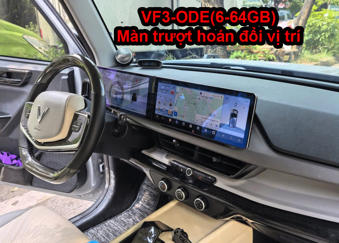 MÀN HÌNH Ô TÔ VF3 ODO (6-64Gb)-MÀN TRƯỢT