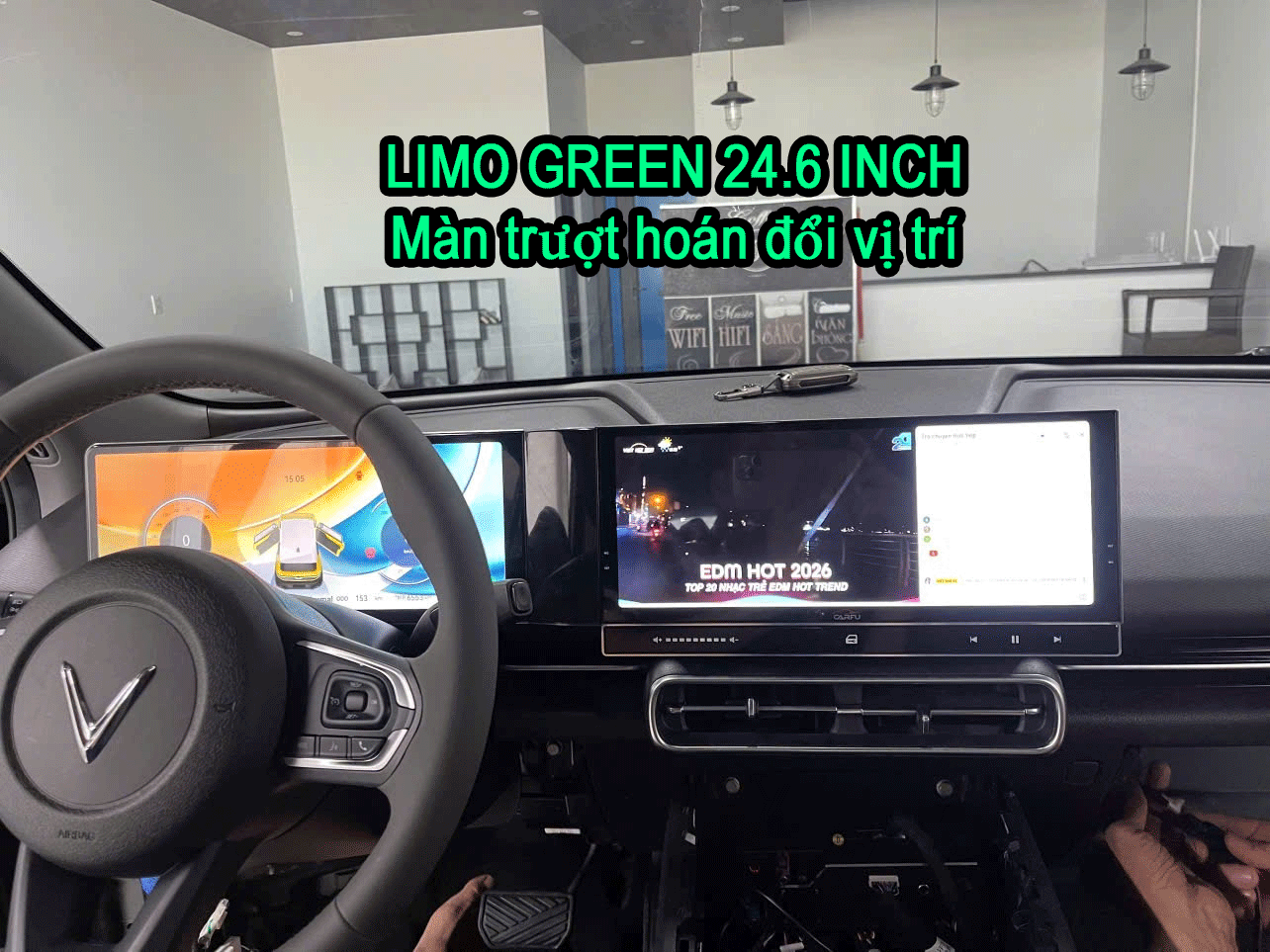 MÀN HÌNH LIMO GREEN 24.6 INCH(6-64Gb)- MÀN TRƯỢT
